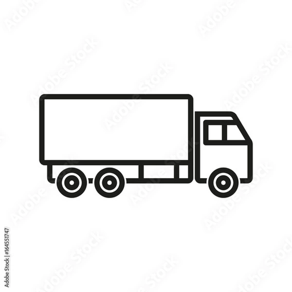 Obraz Truck - vector icon.