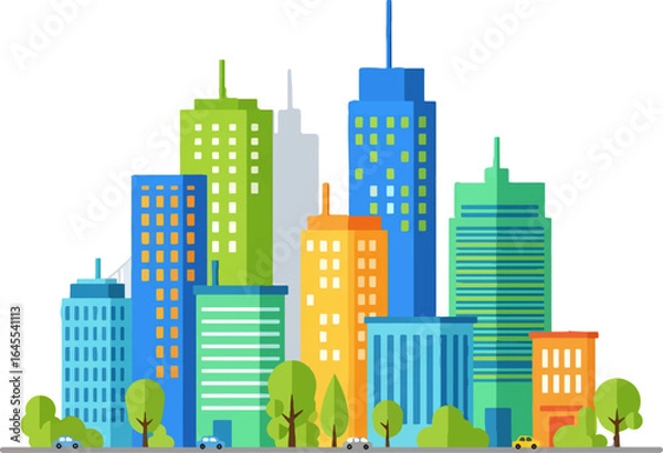 Obraz minimalist city vector