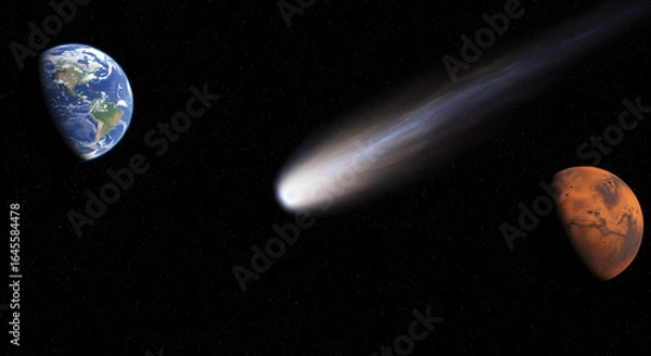 Obraz 3I/Atlas Between Mars and Earth