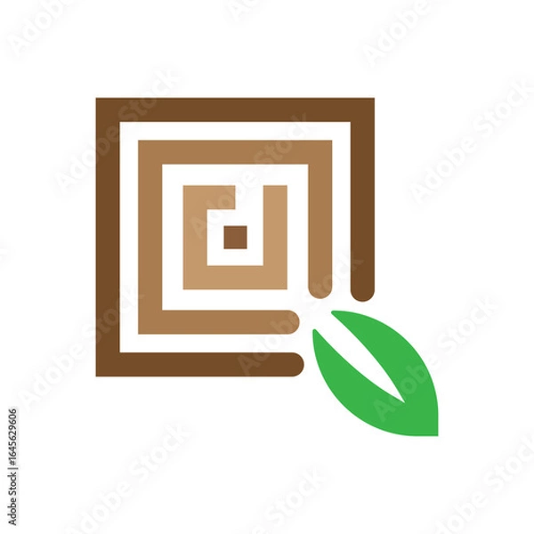 Obraz Wood Logo Vector Icon Template Illustration