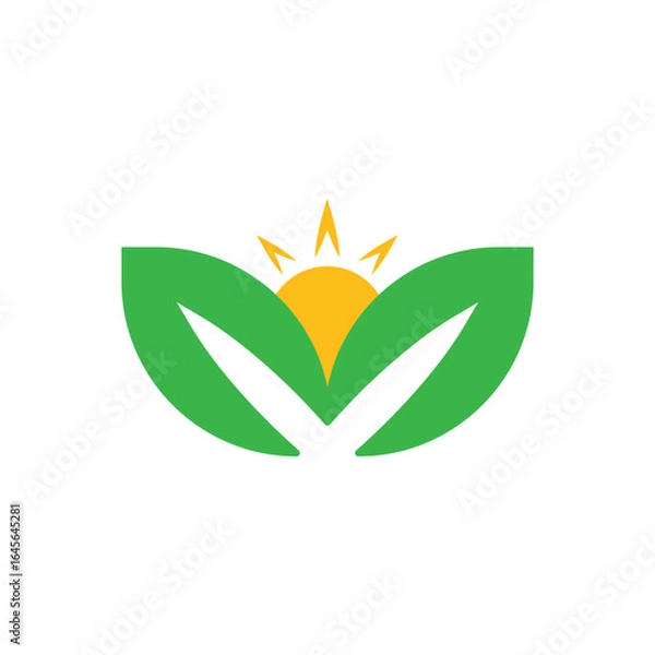 Obraz Sun Logo Vector Icon Template Illustration