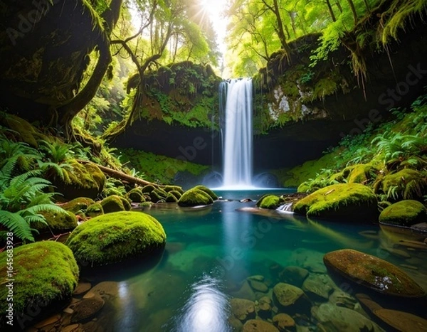 Obraz Mossy Waterfall Glen