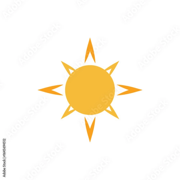 Obraz Sun Logo Vector Icon Template Illustration