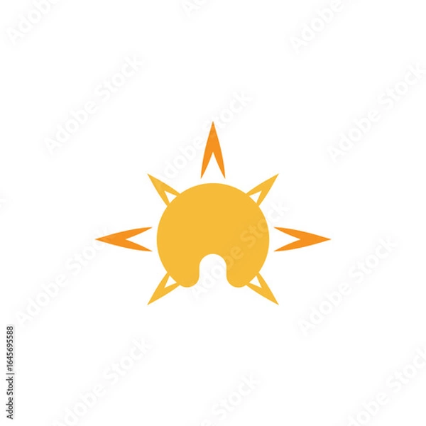Obraz Sun Logo Vector Icon Template Illustration