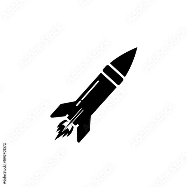 Obraz rocket vector illustration