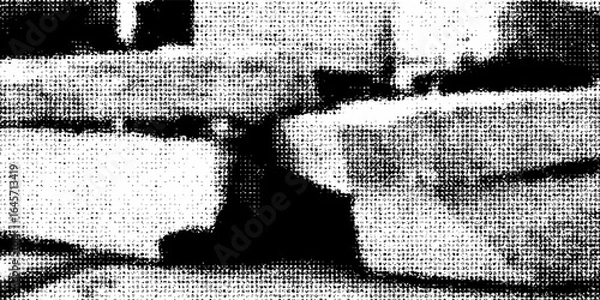 Fototapeta Chromatic VHC grain texture with abstract holographic light waves on a black futuristic digital background