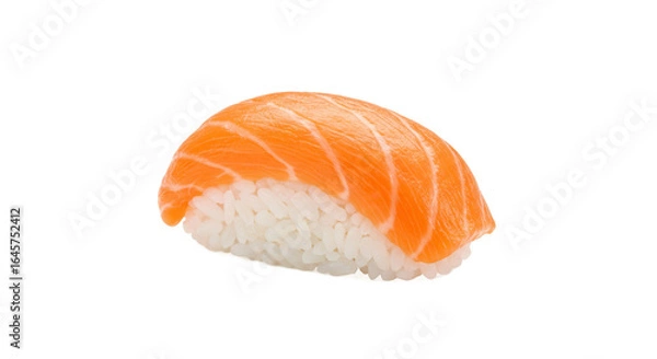 Obraz Salmon Nigiri SushiIsolated On Transparent Background