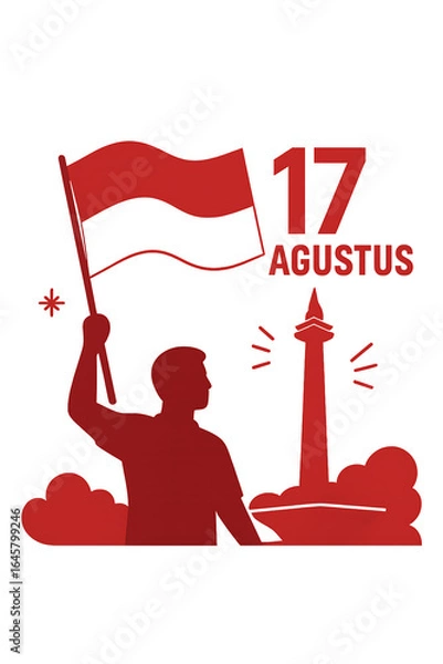 Obraz independent day indonesia