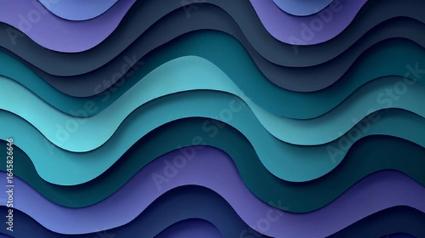 Obraz Abstract blue wave layers background design element