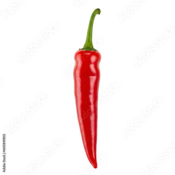 Fototapeta Fresh Red Chili Pepper on Transparent Background, Generated AI