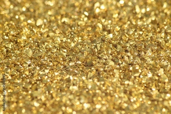 Fototapeta Image of tiny pieces of gold.