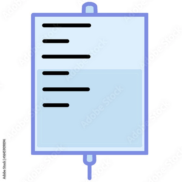 Fototapeta Saline bag