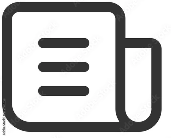 Fototapeta Paper icon