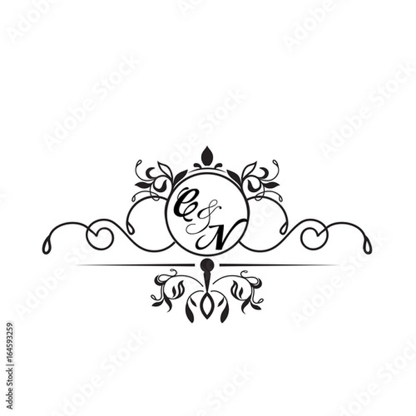 Fototapeta initial design c simple