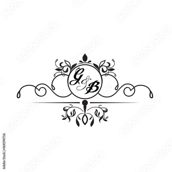 Obraz initial design g simple