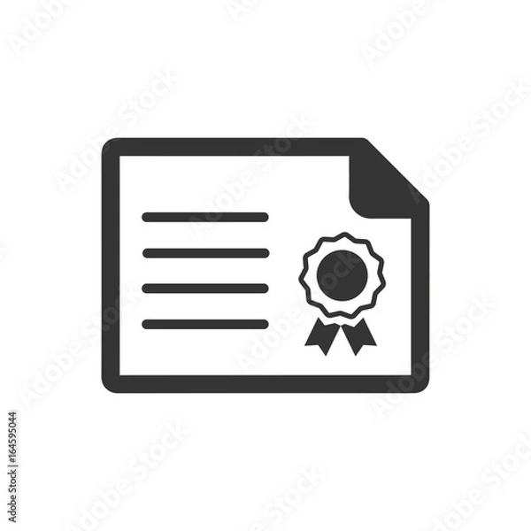 Fototapeta Certificate Icon
