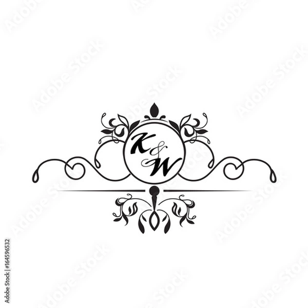 Obraz initial design k simple 