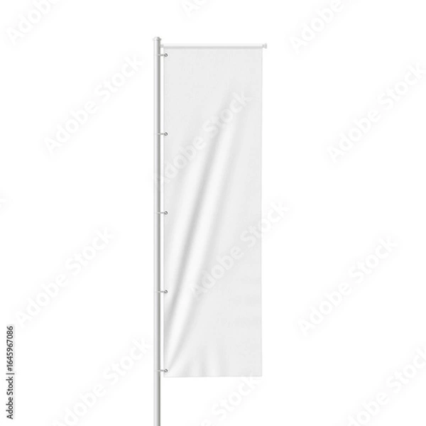 Obraz Outdoor Banner Pole Flag Mockup