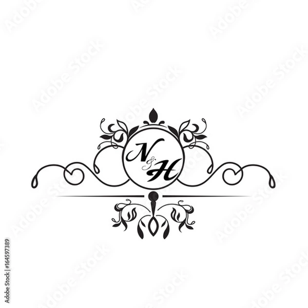 Obraz initial design n simple