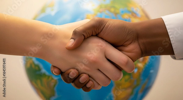 Fototapeta handshake between two people