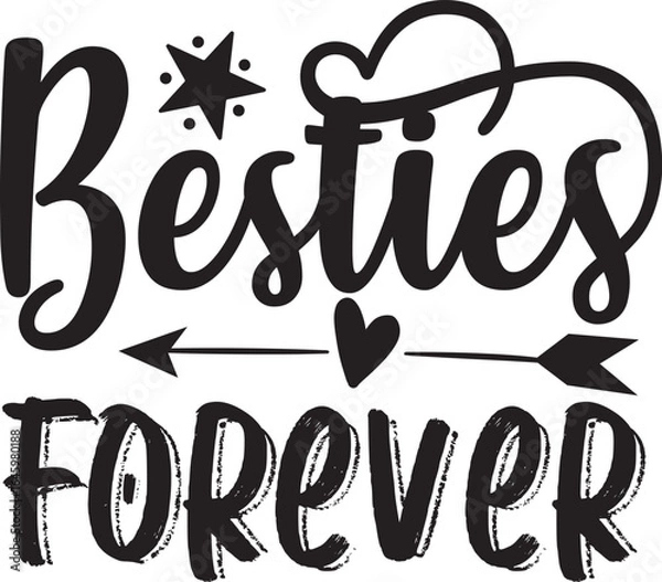 Obraz besties forever