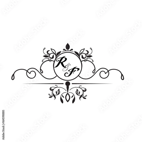 Fototapeta initial design r simple 