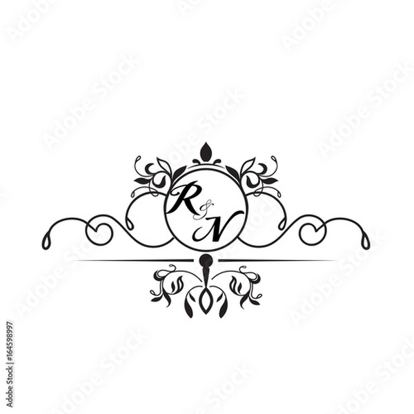 Obraz initial design r simple 