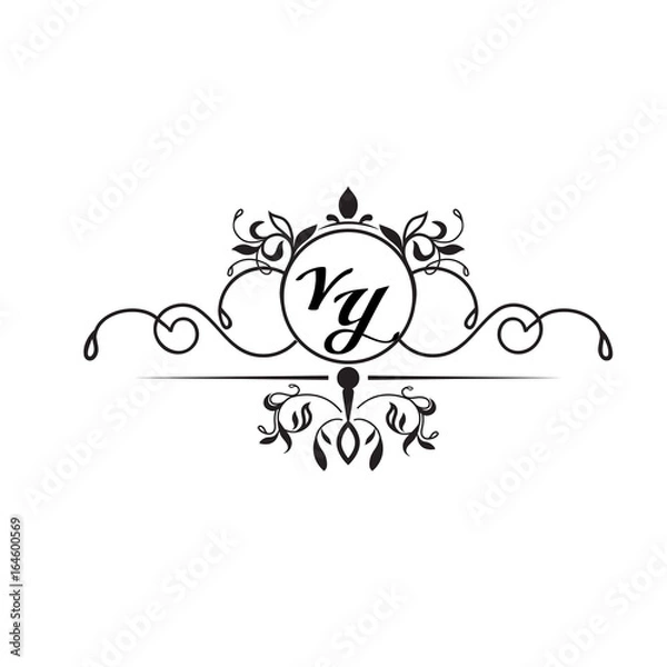 Obraz initial design y simple 