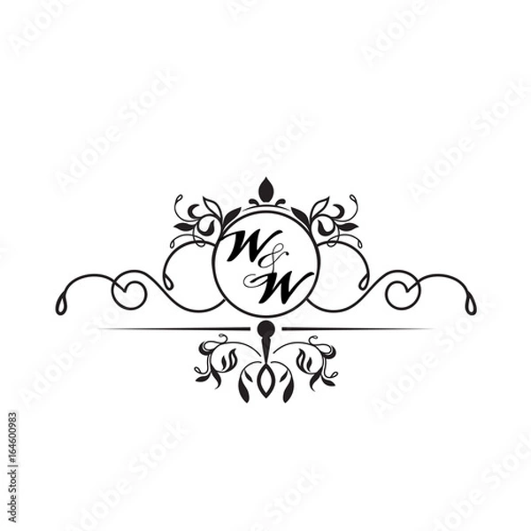 Obraz initial design w simple  