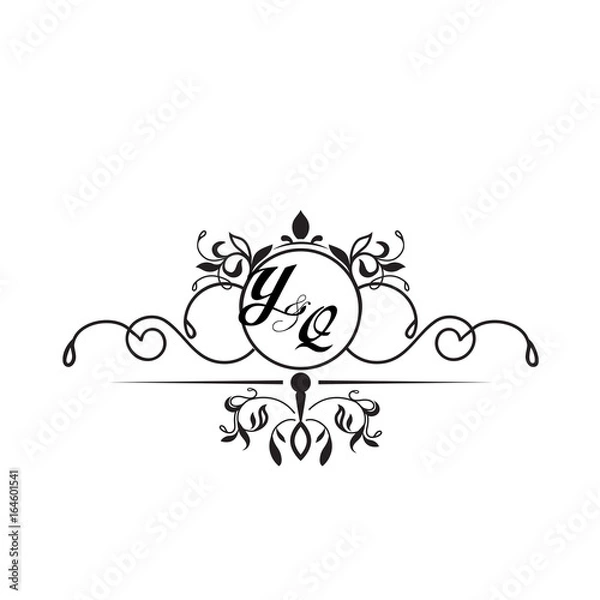 Fototapeta initial design y simple 