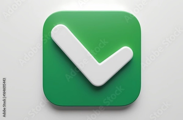 Obraz green check mark