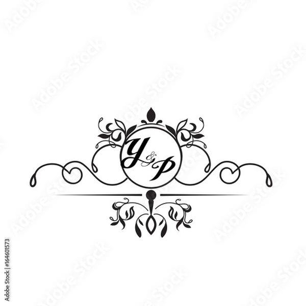 Fototapeta initial design y simple 