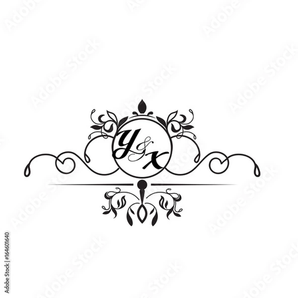 Fototapeta initial design y simple 