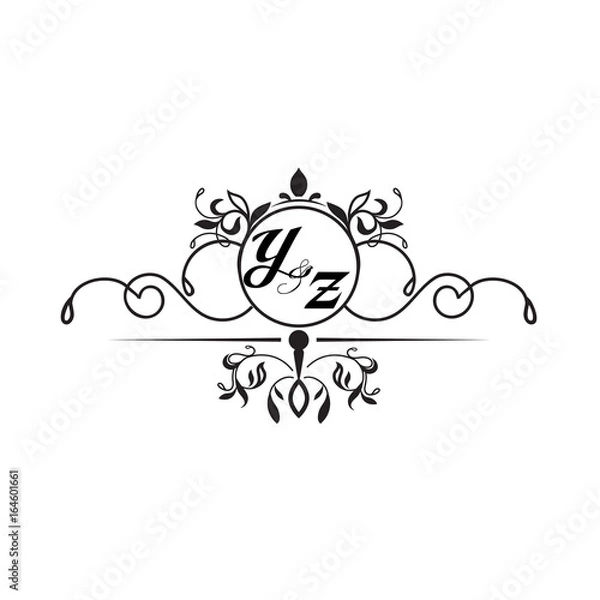 Obraz initial design y simple 