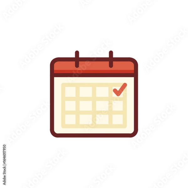 Fototapeta calendar icon