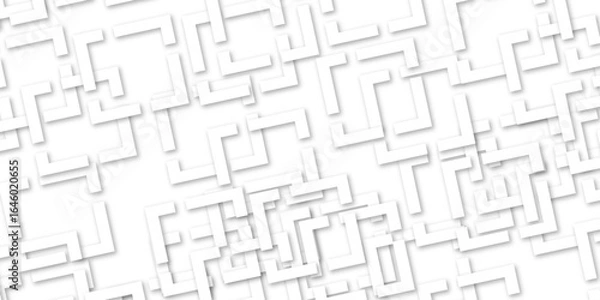 Fototapeta Abstract square backgrounds. Abstract geometric tech blue white paper squares design. Seamless abstract technology line triangle diamond square background. Stripes seamless .