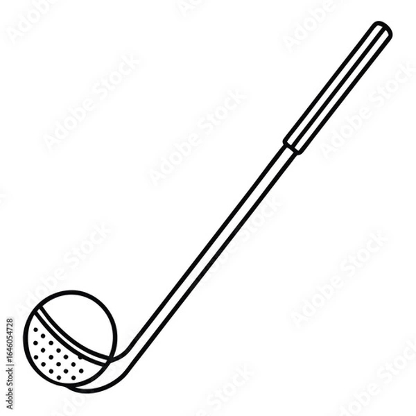 Obraz golf with ball game vector art design