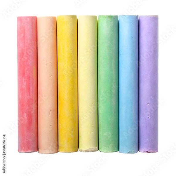 Obraz stack of colored chalk