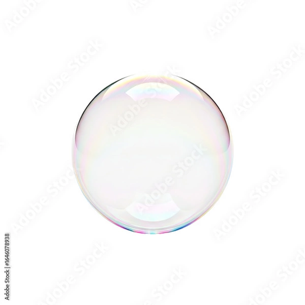 Obraz Bubble soap bubbles rainbow bubbles colorful bubbles iridescent bubbles transparent bubbles isolated on transparent background