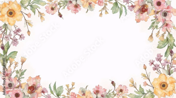 Obraz frame of flowers