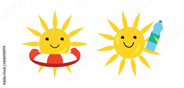 Obraz Set sun and moon designs collection