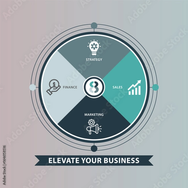 Fototapeta Creative Infographic Template Design