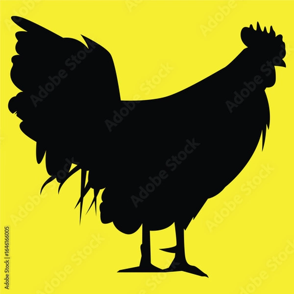 Fototapeta hen and chicken