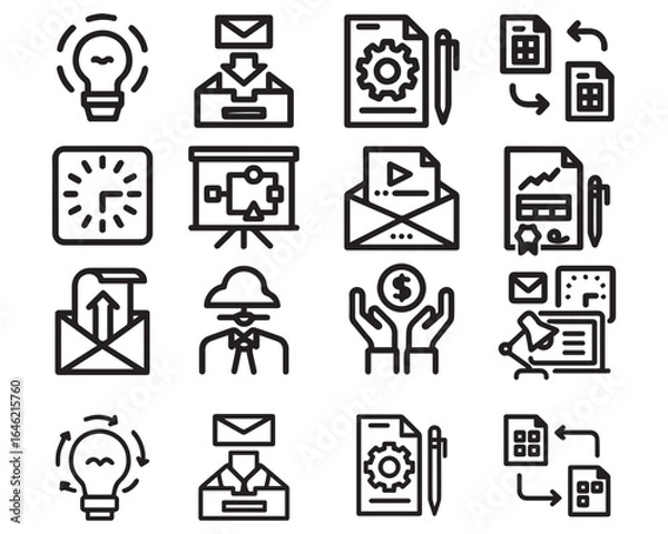 Fototapeta Project development icon 