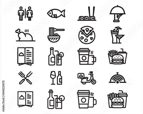 Obraz Restaurant icon