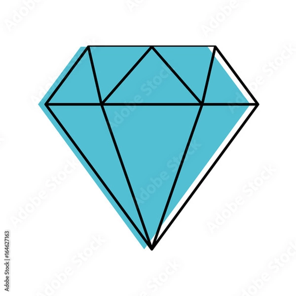 Fototapeta diamond figure isolated icon vector illustration design