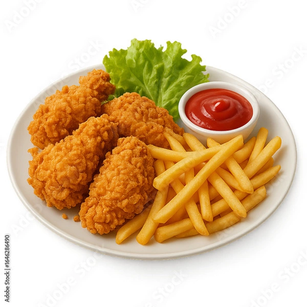 Obraz fried chicken nuggets