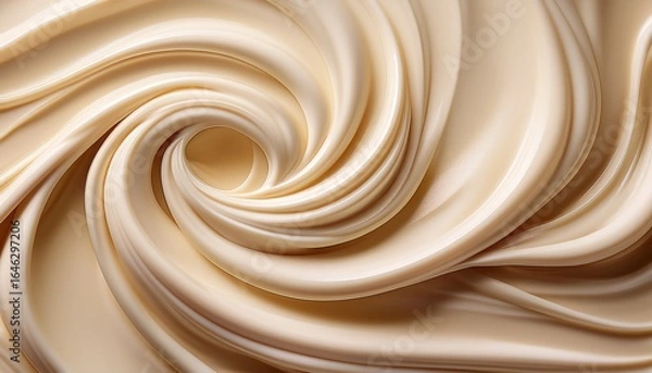 Obraz creamy swirl of smooth texture in light beige color