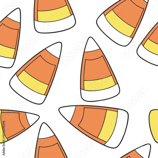 Obraz Seamless Candy Corn Pattern vector