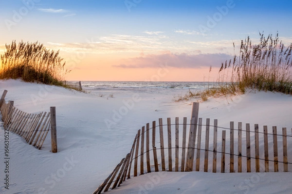 Fototapeta Wschód słońca na plaży Pensacola